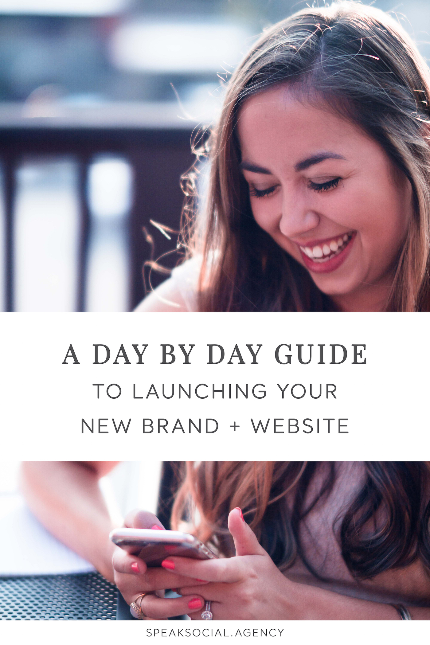 PIN_HowtoLaunch How to launch your new branding and website design to the world. Announce your new website with strategy! Day by day how-to guide!