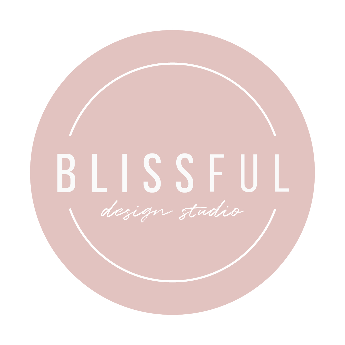 BDS-5-Pink-01 Blissful Design Studio Logo by Speak Social - minimal, modern, chic interior design logo