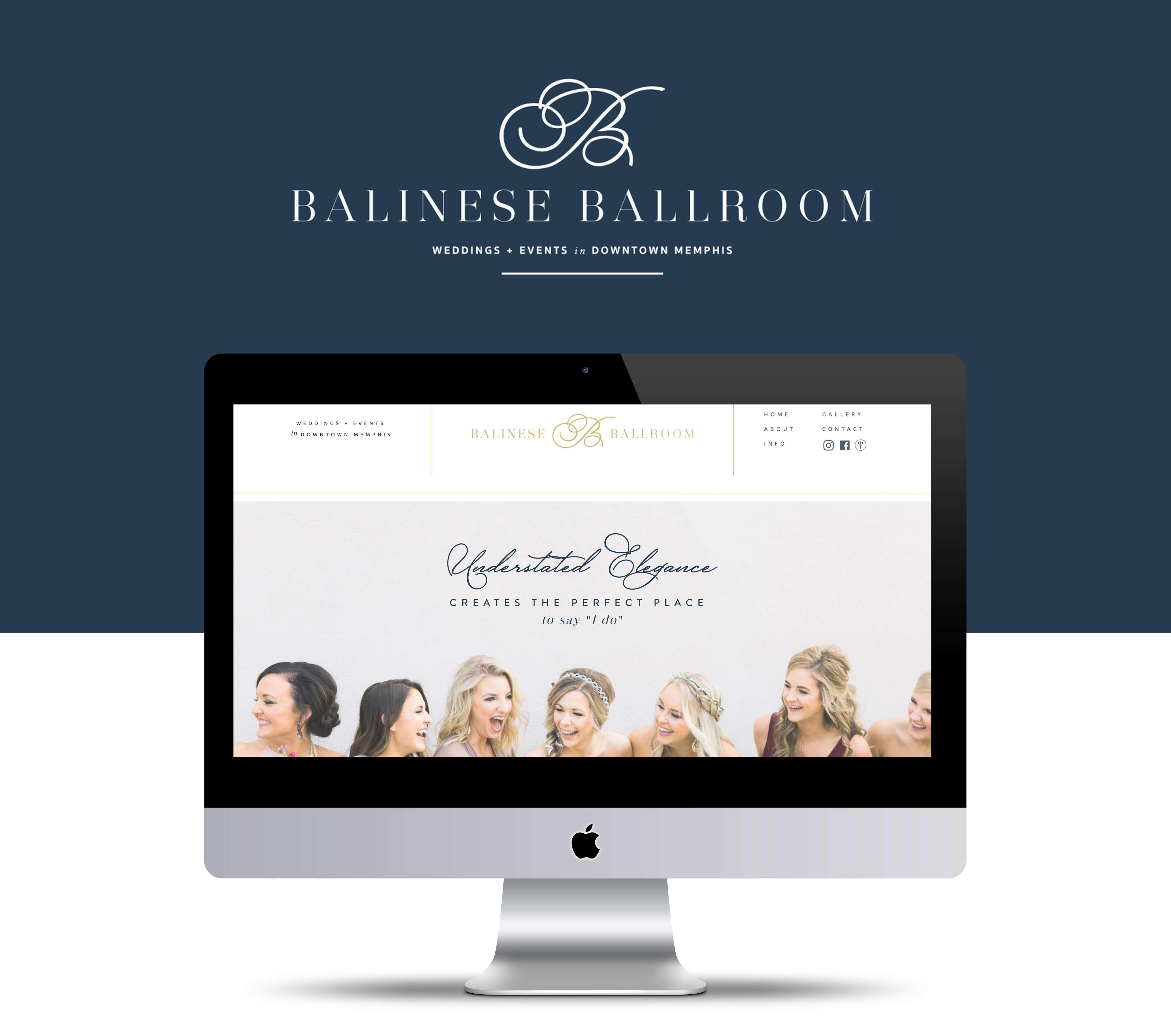 BB-Launch3 Urban, sophisticated, contemporary wedding venue branding and website on Showit!