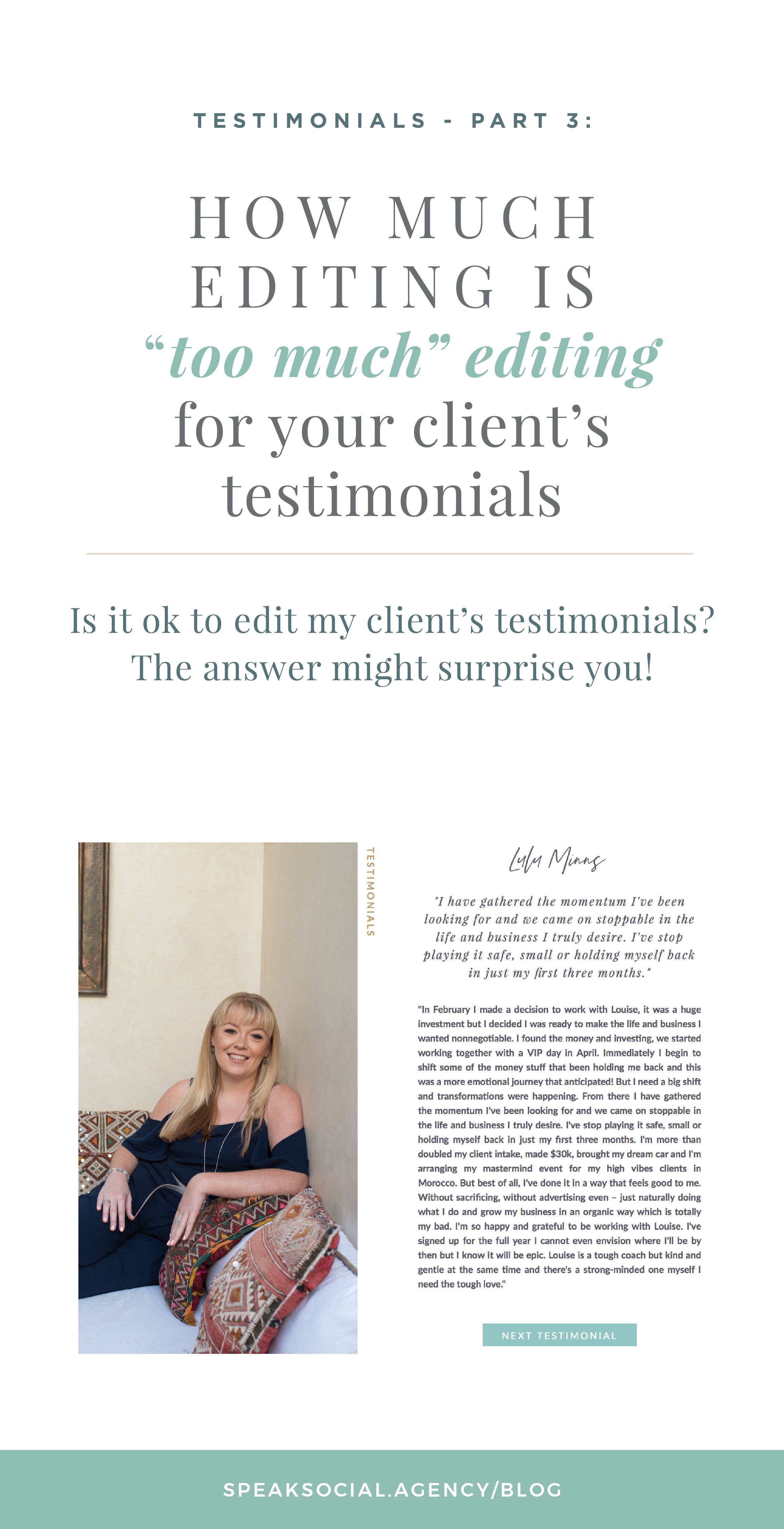 Pinterest -editingtestimonials-05 How much can I edit my client's testimonials and feedback?