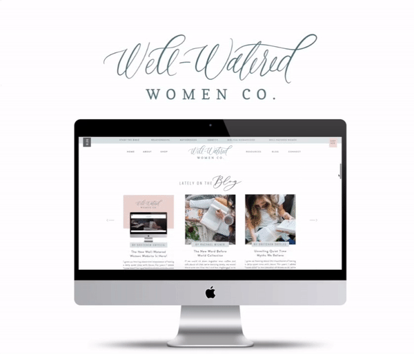 Well-Watered Women Website