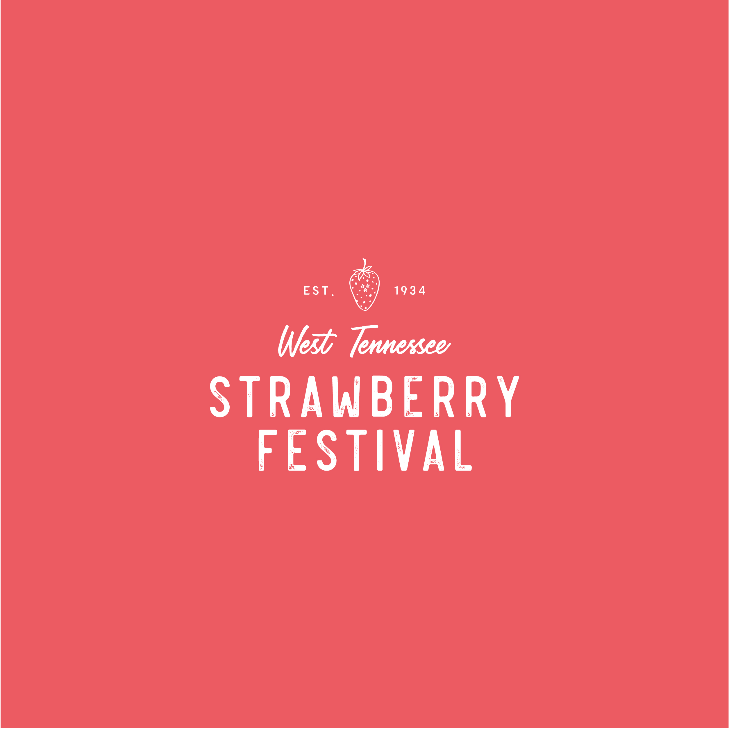 West Tennessee Strawberry Festival Branding - Fun, rustic brand and logo design