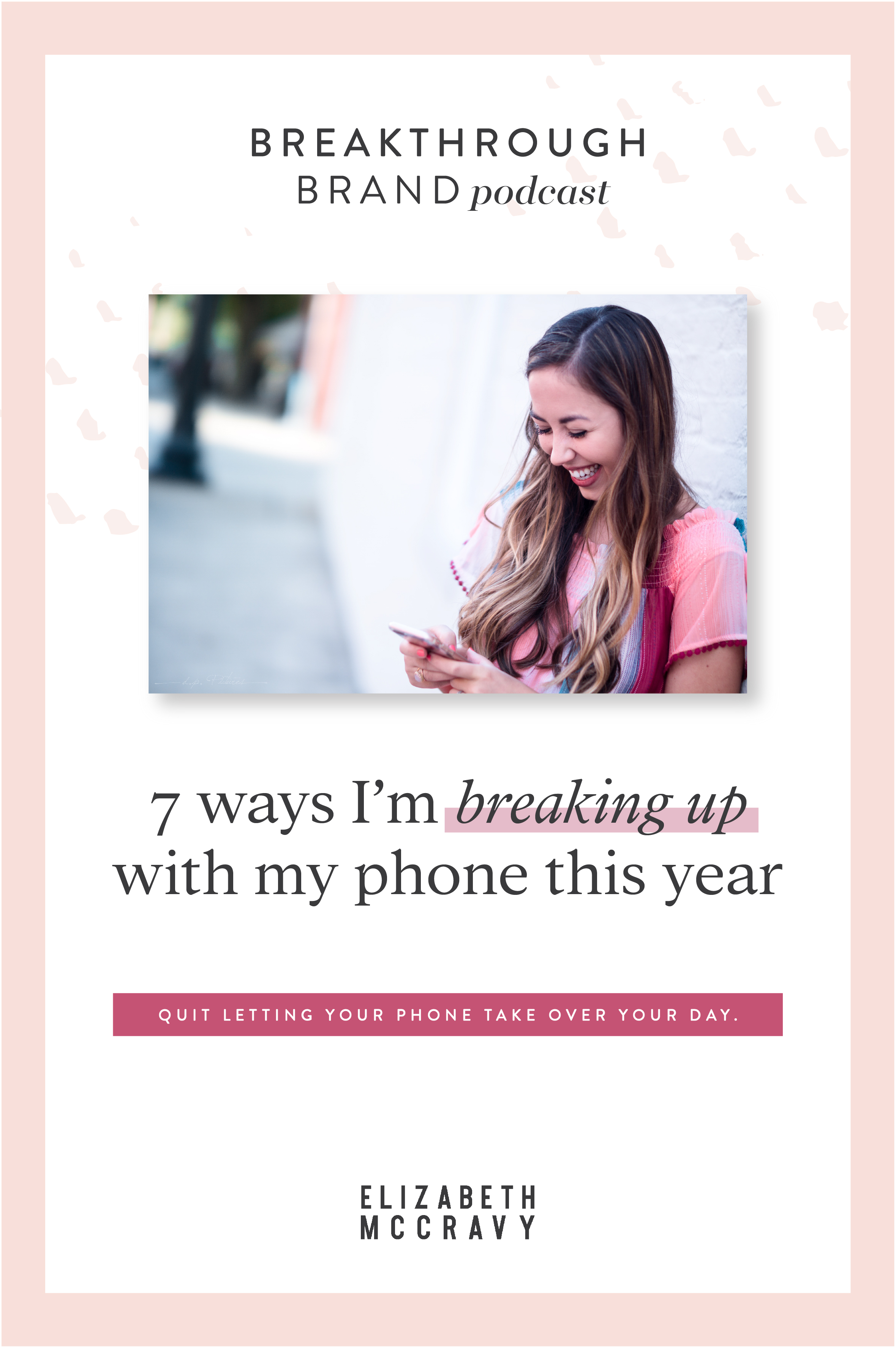 7 Ways Break Up With My Phone This Year-01 If you’re anything like me, then you may feel like you’re on your phone WAY too much. You’re scrolling Instagram, refreshing your feed, checking all of your Facebook groups, and reading emails that you have no intention of responding to in that moment. And it’s draining! At the end of 2018, I realized my phone was taking too much of my time, and that more importantly I wasn’t even enjoying the time it was taking. If this sounds familiar to you, then stay tuned! I’m got some solutions to share!