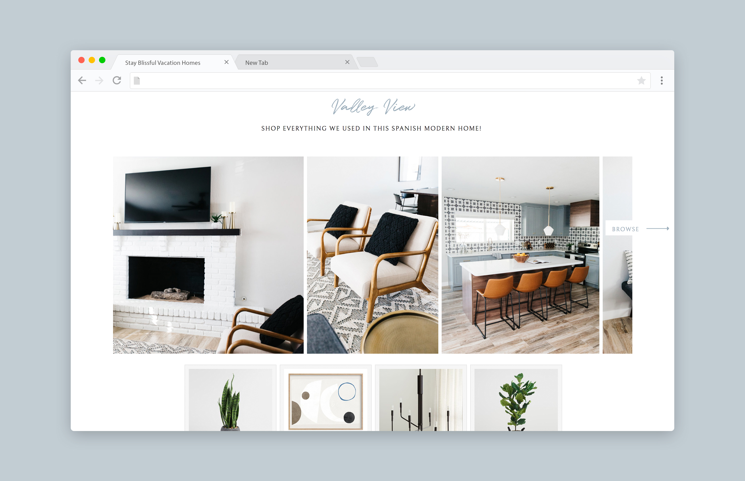Elizabeth McCravy Showit Website Template Shop - Stay Blissful Vacation Homes - Templates for inteior designers - 3 Showit website template for interior designers and home stagers, Showit website example for interior designers by Elizabeth McCravy - EM Shop templates for photographers, videographers, coaches, and creatives!