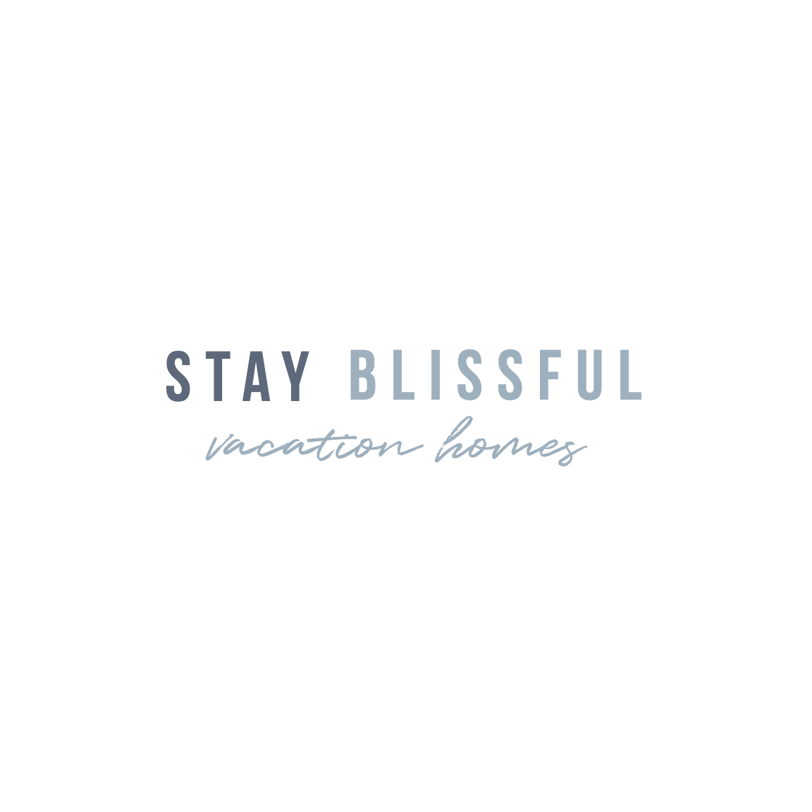 Elizabeth McCravy Showit Website Template Shop - Stay Blissful Vacation Homes - Templates for inteior designers - 8 Stay Blissful Vacation Homes Logo - Olivia James Template for Showit5 for interior designers and home stagers