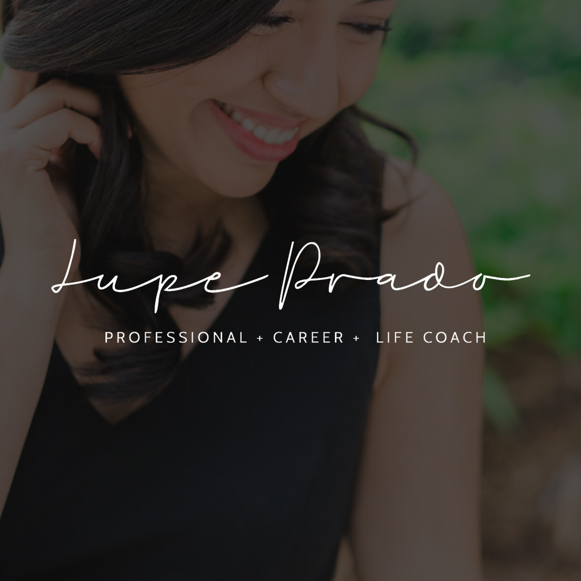 Life Coach Logo Inspiration -Lupe-Prado-Photo--EM-Shop Lupe Prado - Template Customization from Elizabeth McCravy Shop Showit templates - beautiful brand for a life coach