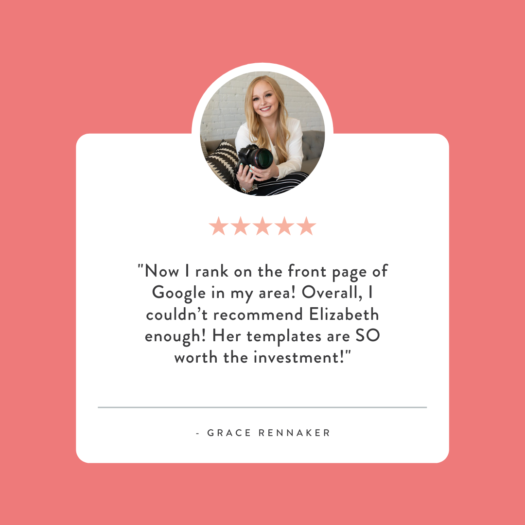 Showit is great for SEO testimonial