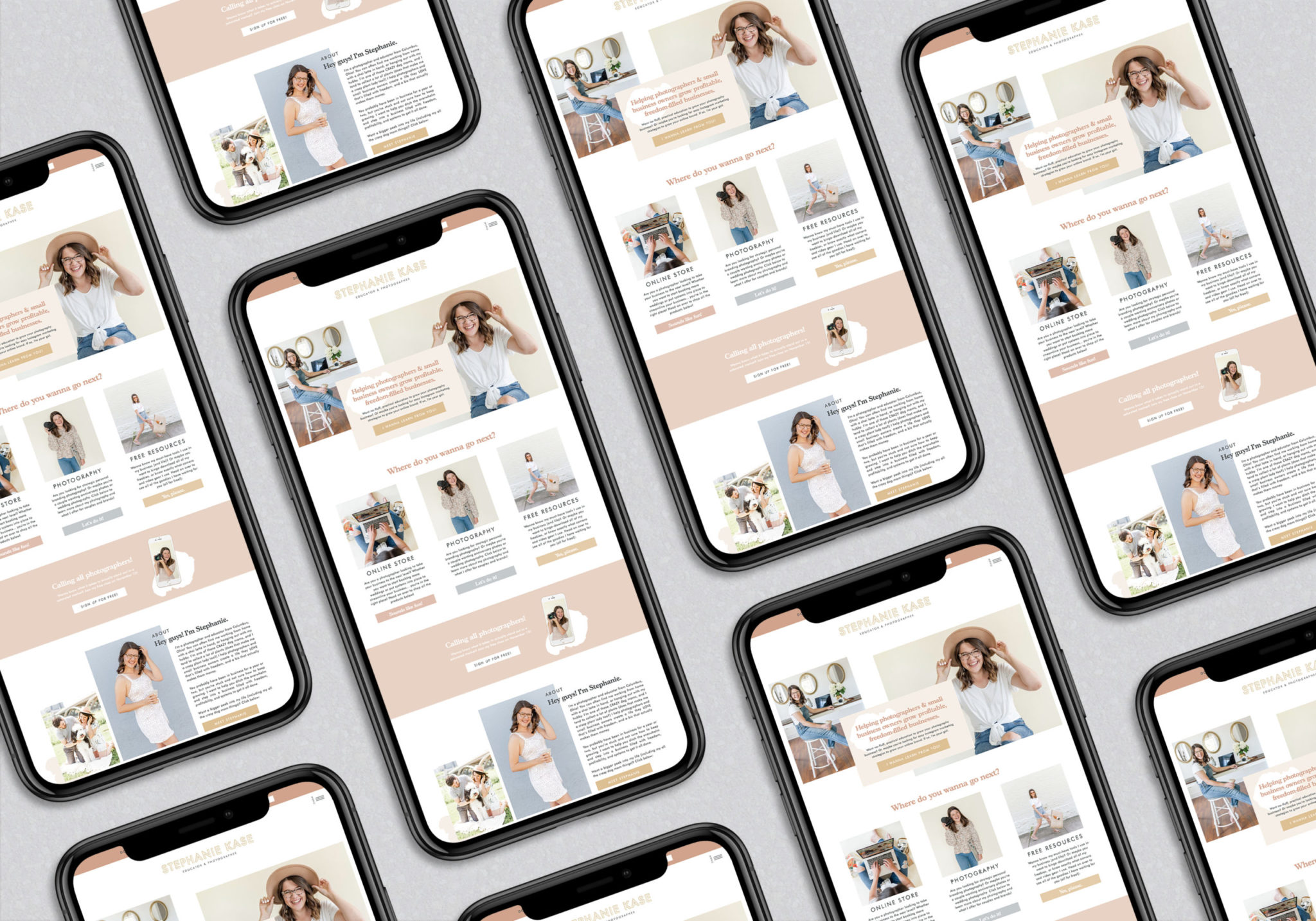Stephanie-Kase-Showit-Template-03 Stephanie Kase uses EM Shop templates and makes $3,000 in sales on launch day!