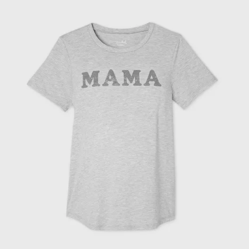 This "Mama" shirt from Target is a 1st trimester pregnancy must have for Elizabeth McCravy!
