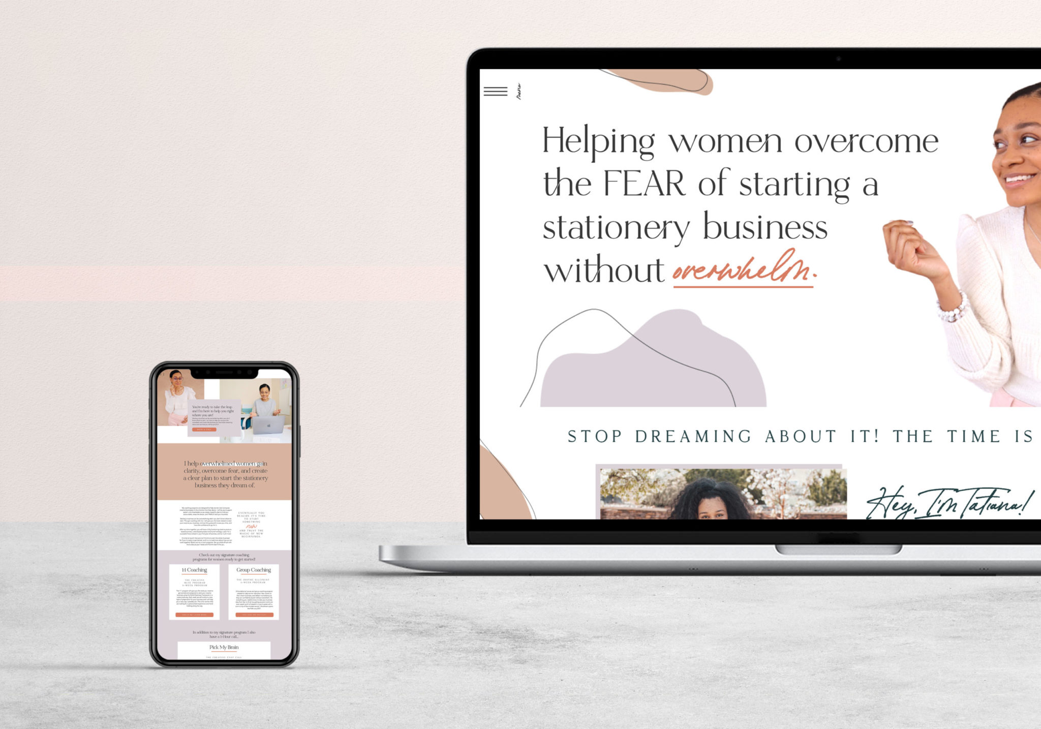 Visit Tatiana Muse's new website customized from an EM Shop template.