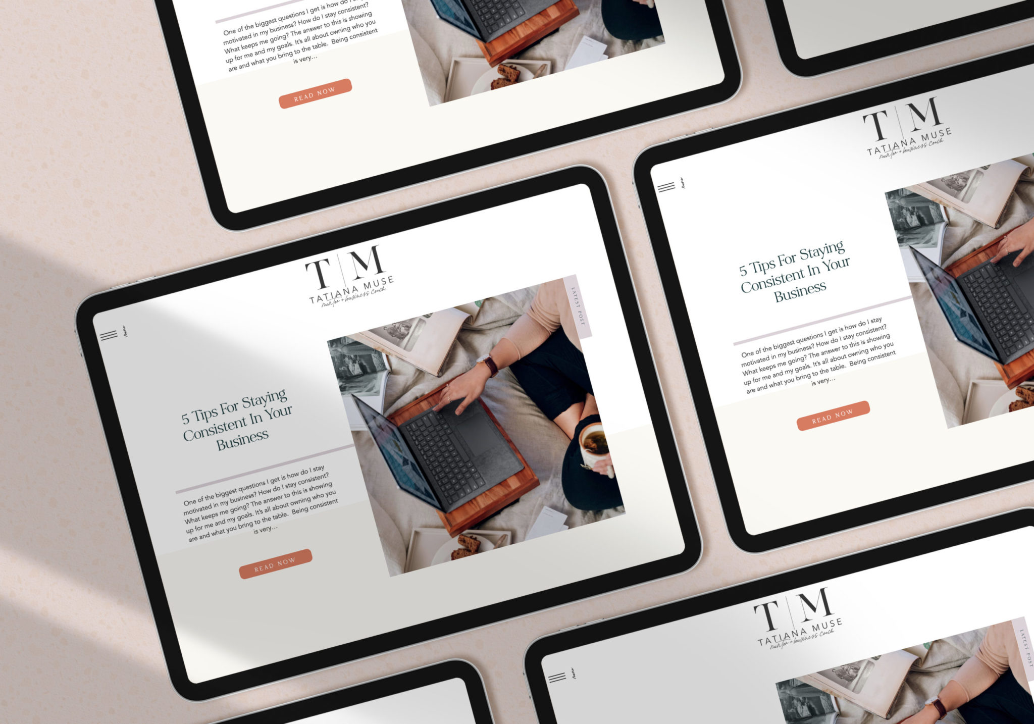 Visit Tatiana Muse's new website customized from an EM Shop template.