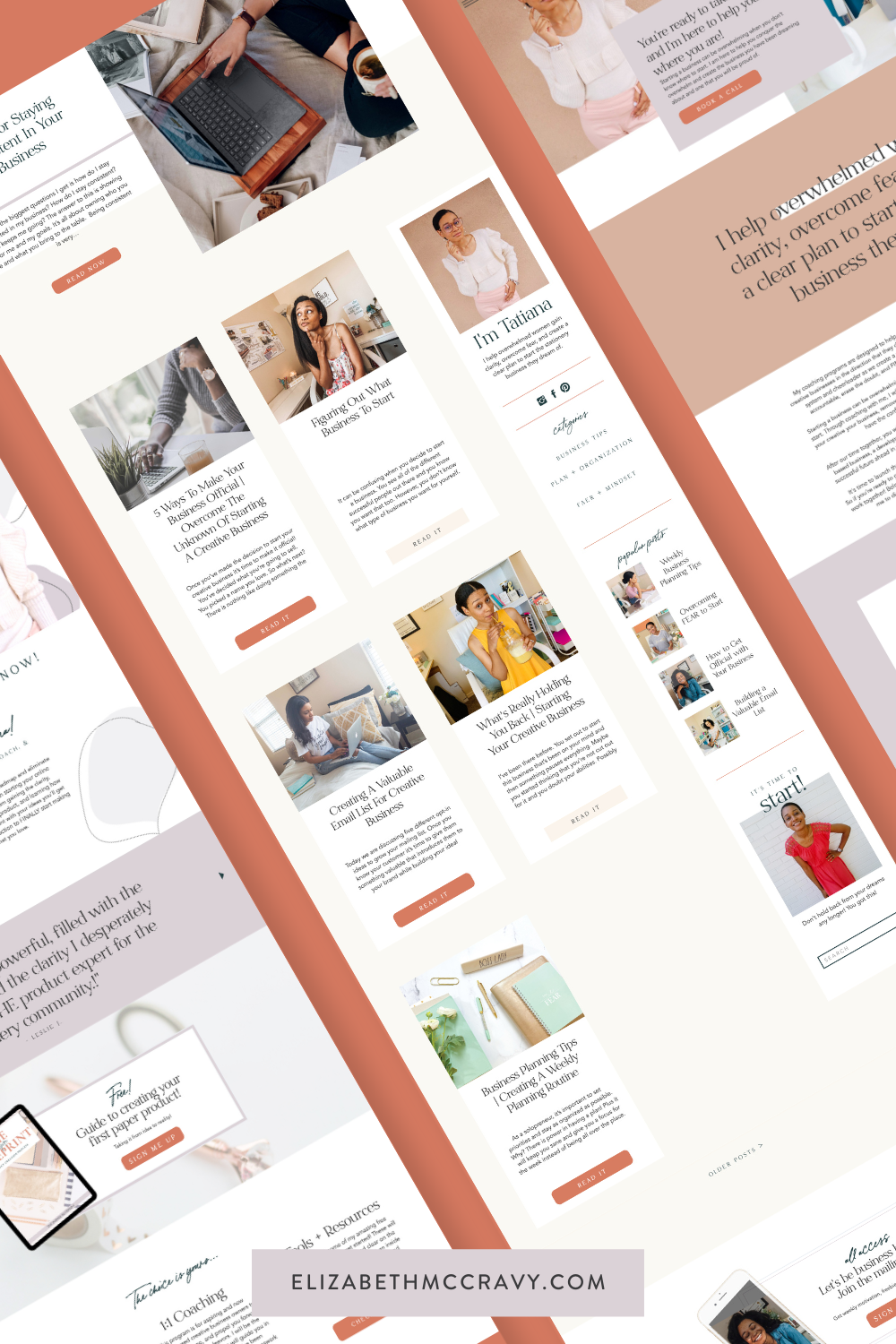 Visit Tatiana Muse's new website customized from an EM Shop template.