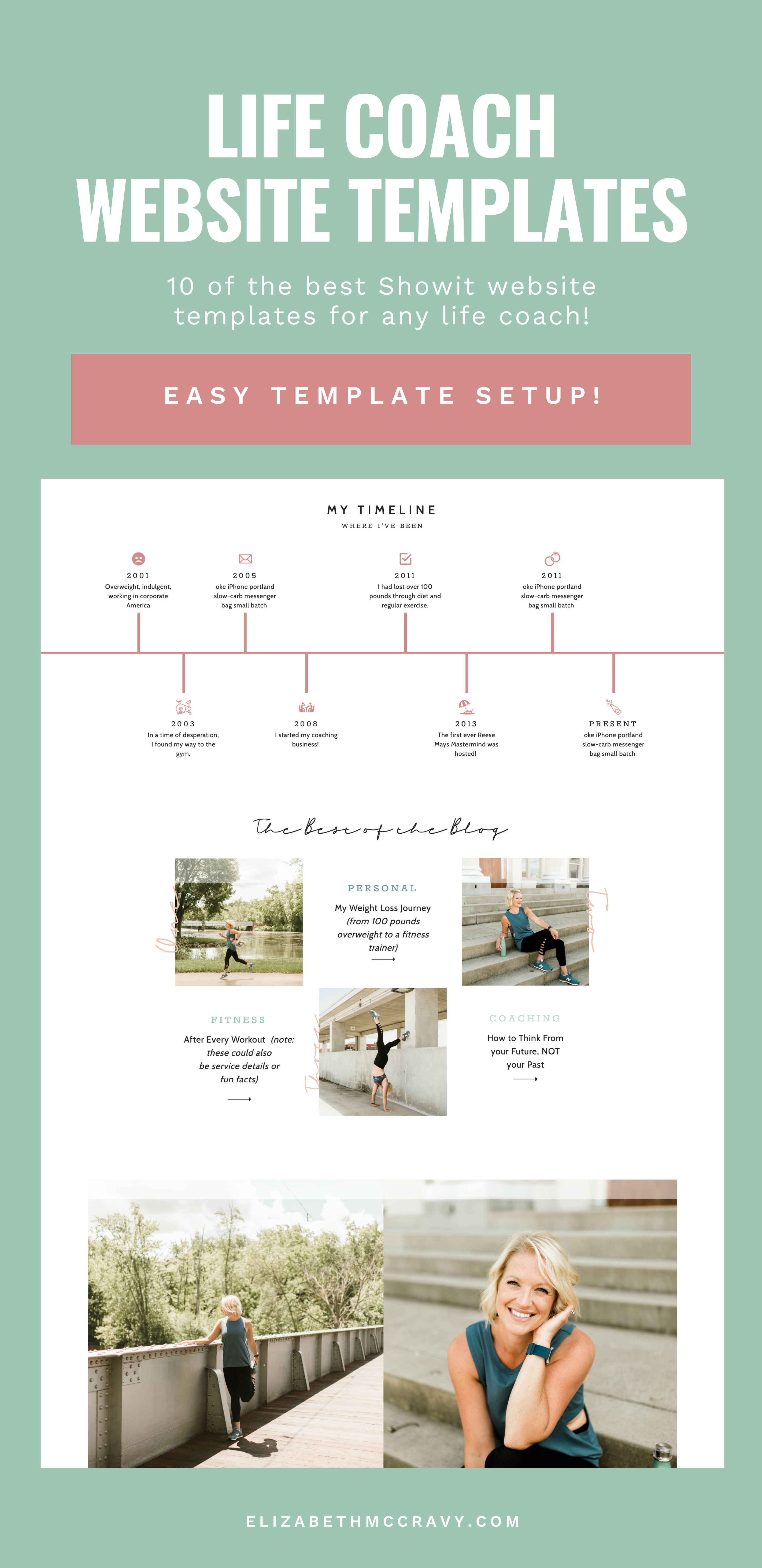 Any life coaches looking for a stunning web design, check out EM Shop and the Reese template for Showit.