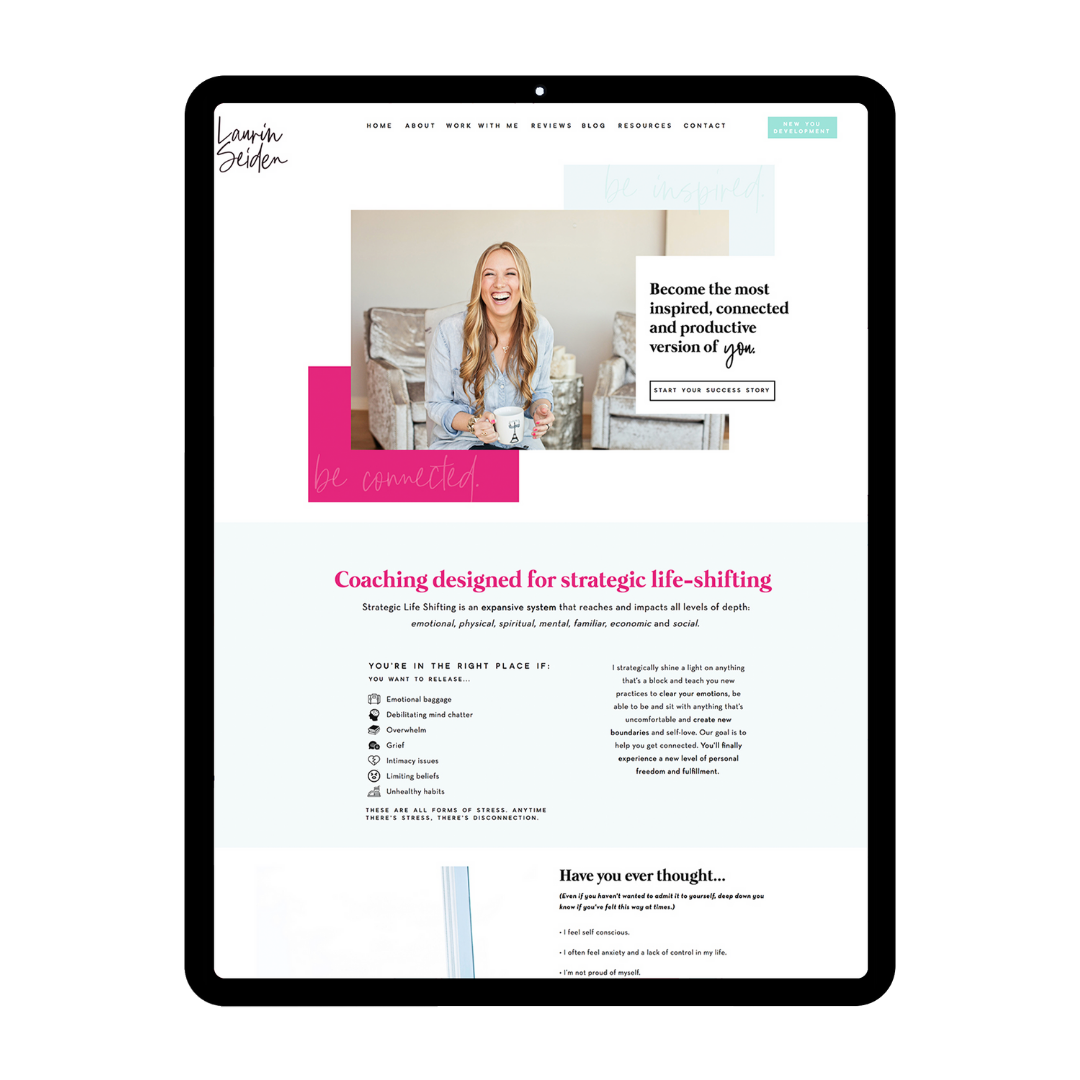 See Laurin Seiden's life coach web design from Elizabeth McCravy.