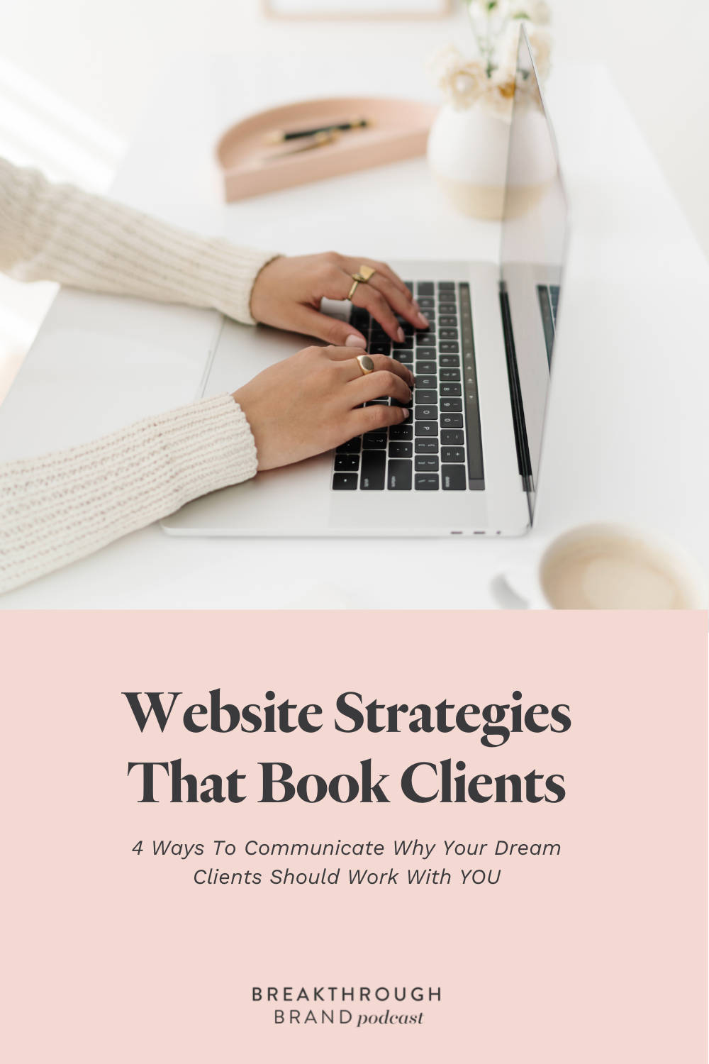 Book dream clients by using these 4 tips to communicate why they should work with you all from your website.