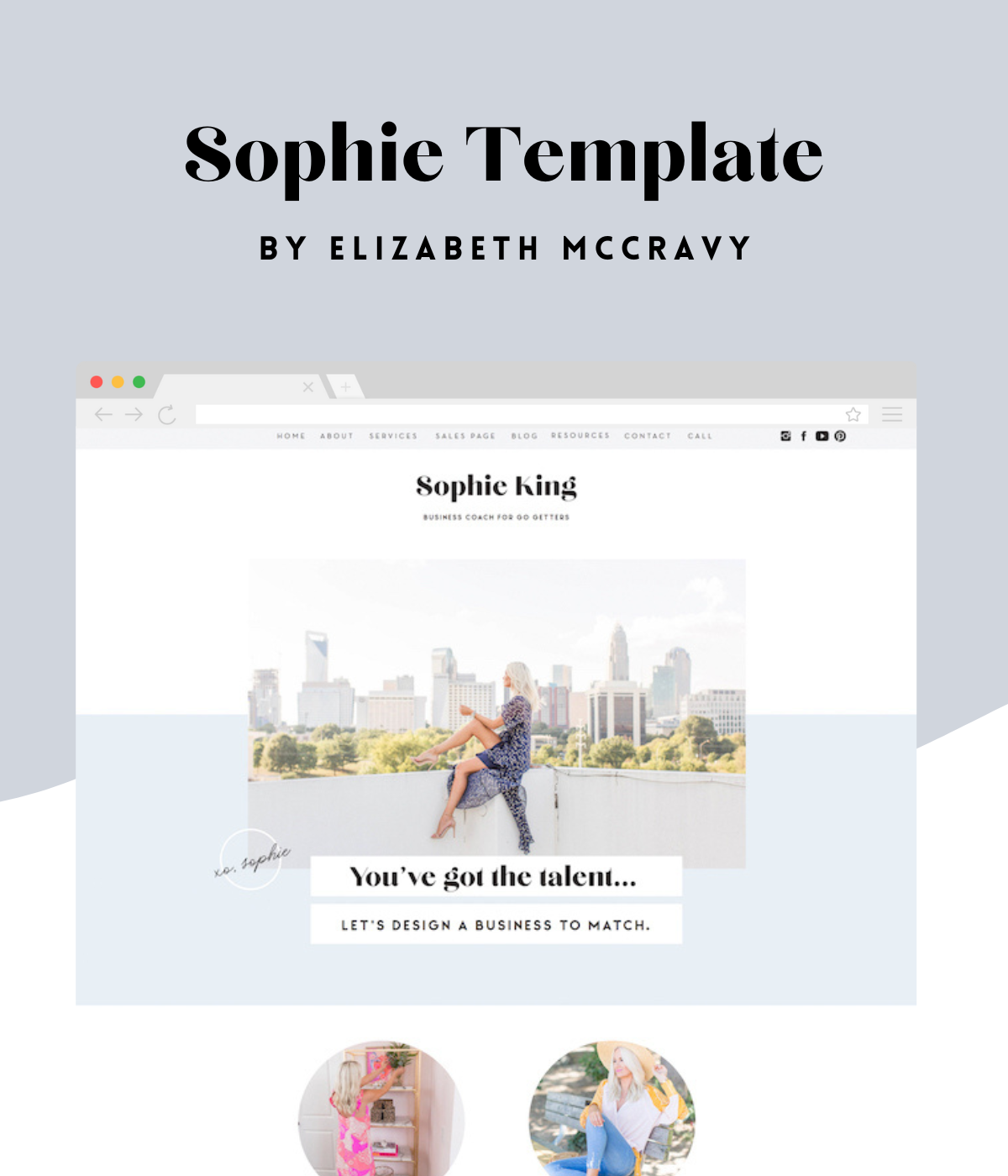 Sophie Showit Template Mockup