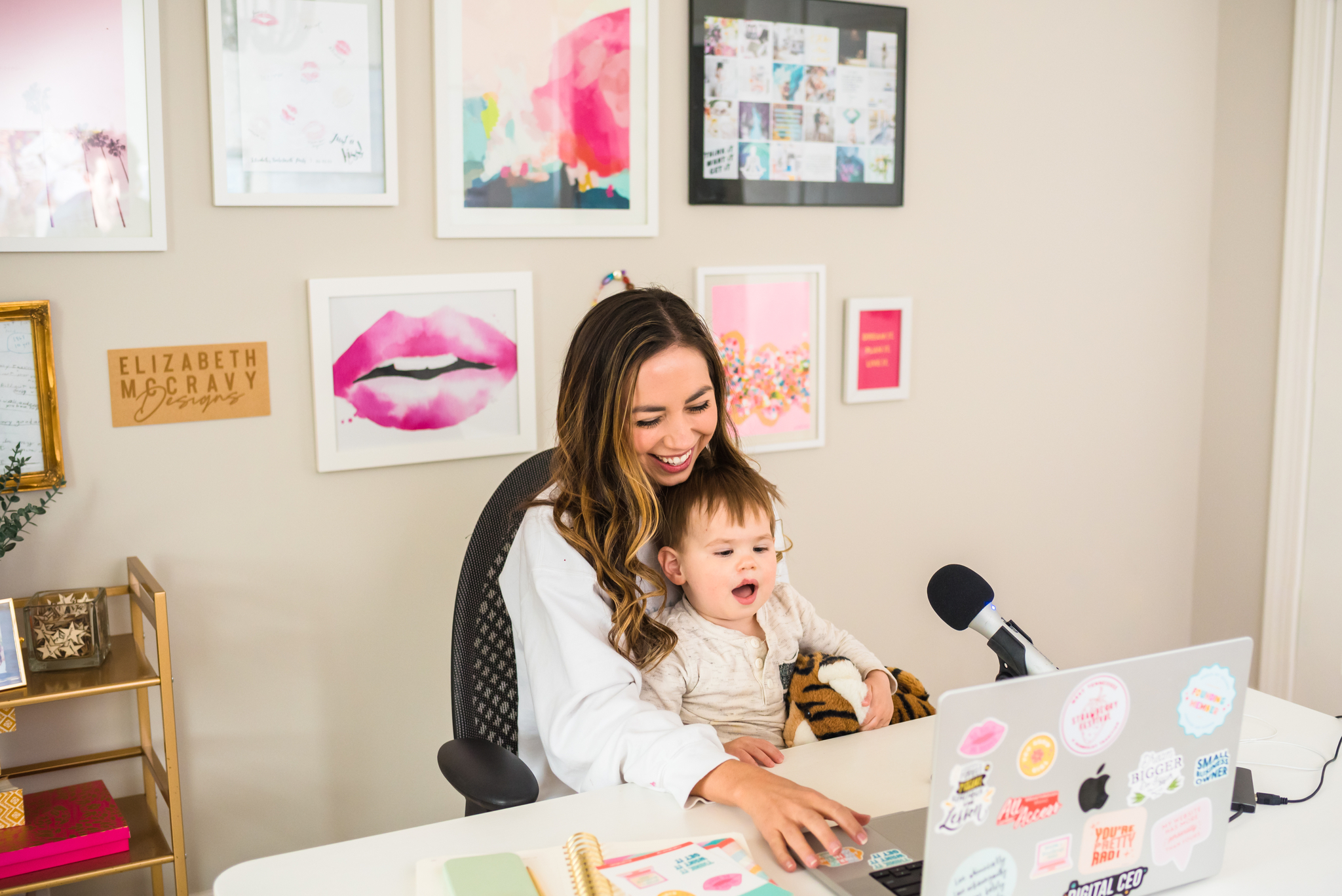 working part-time as a mom with a toddler at home