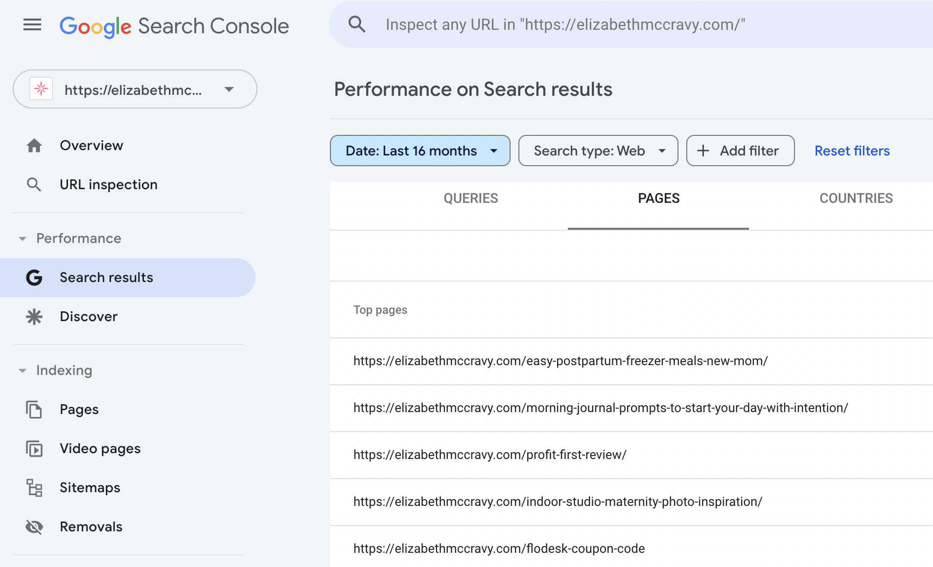 google search console