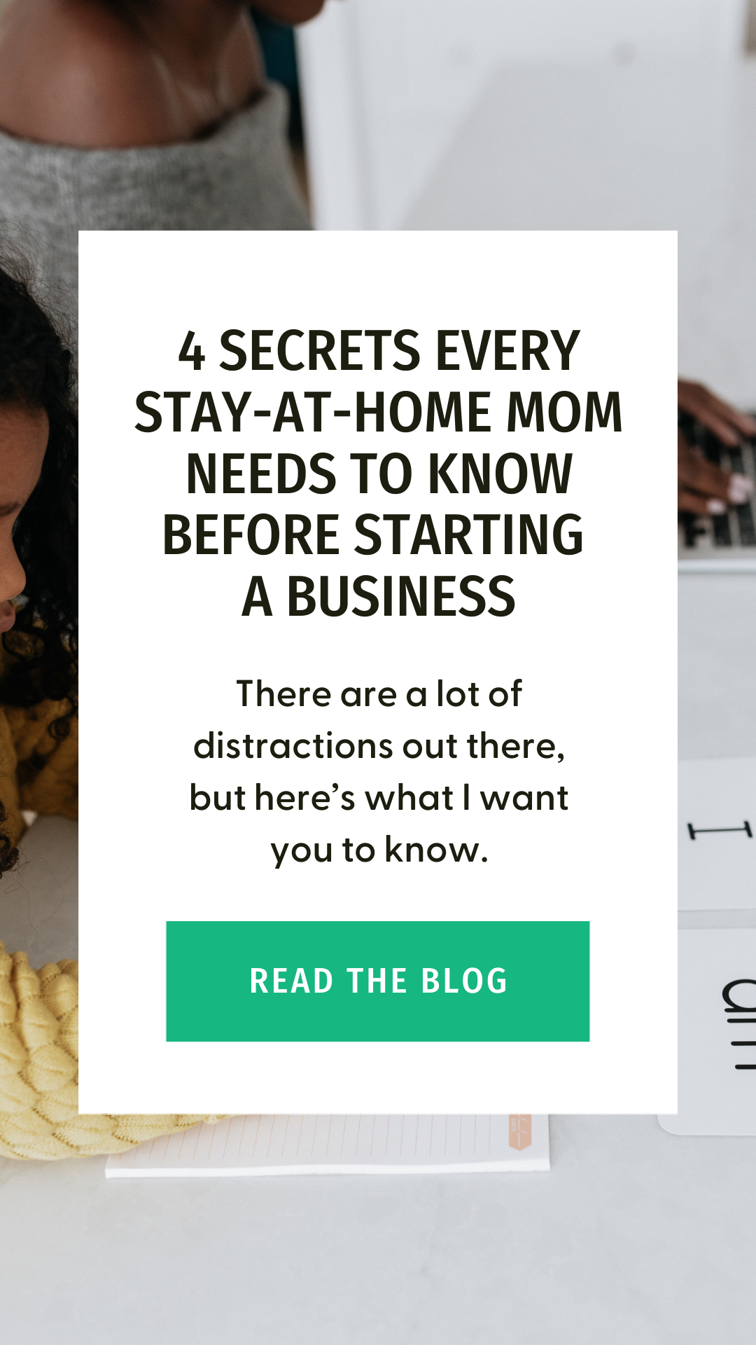 start a business as a stay at home mom