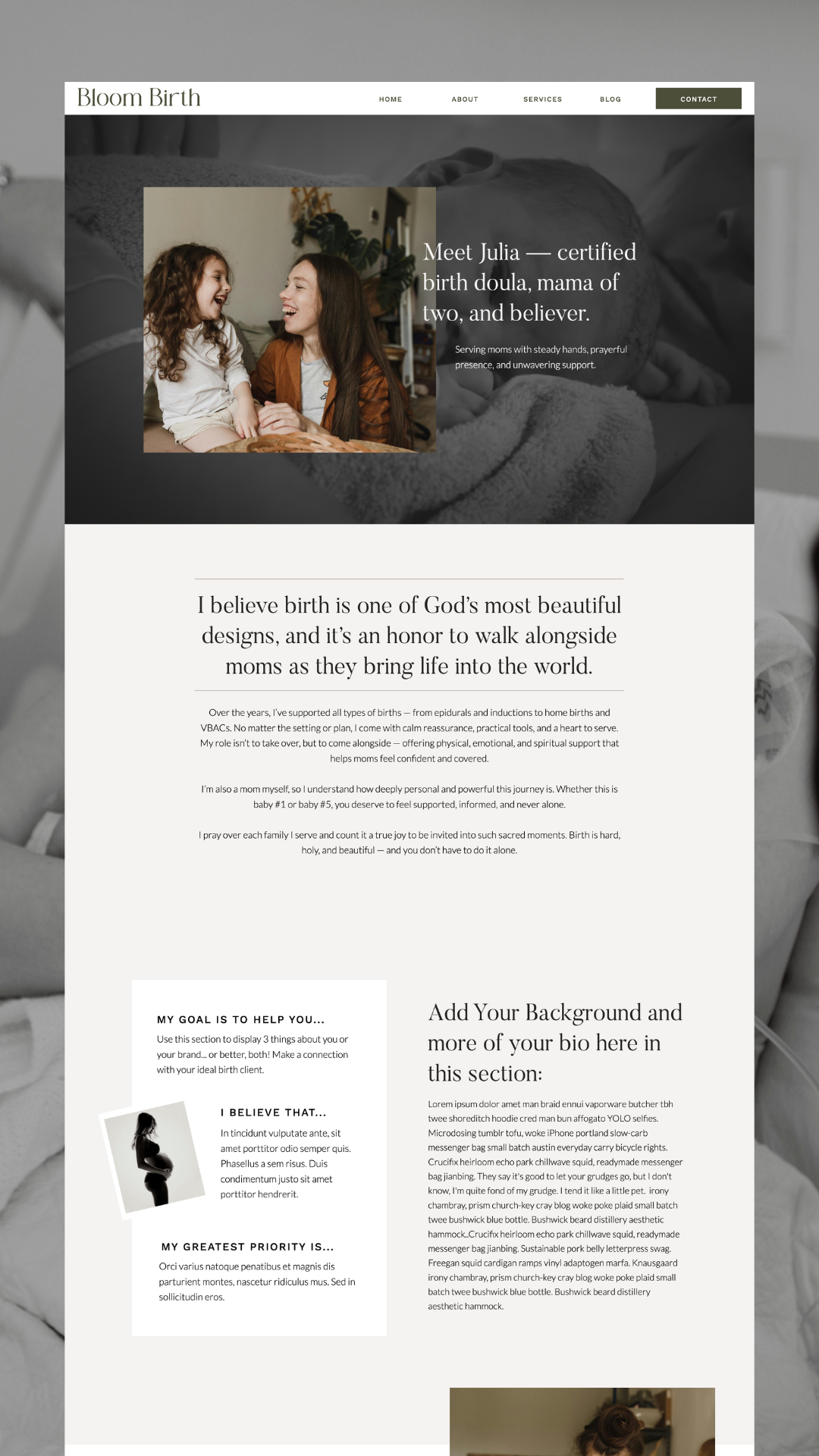 Birth-Doula-Postpartum-Showit-Template-8 birth doula website template for Showit
